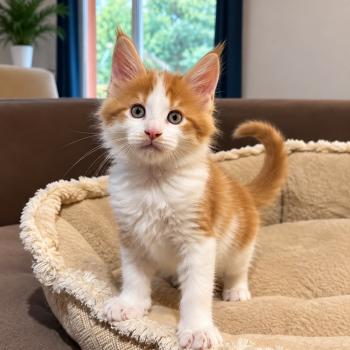 chaton Maine coon red smoke bicolor Chaton 1 Elevage de la Garde des Albères