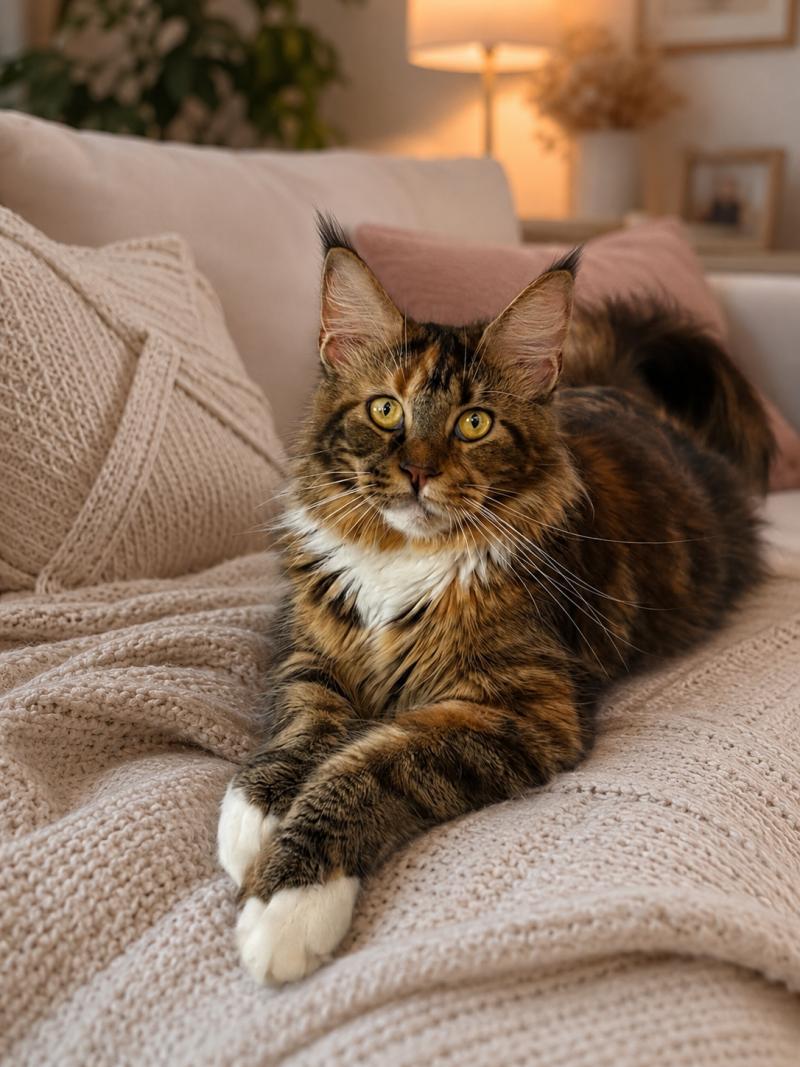 Aurora Femelle Maine coon polydactyle